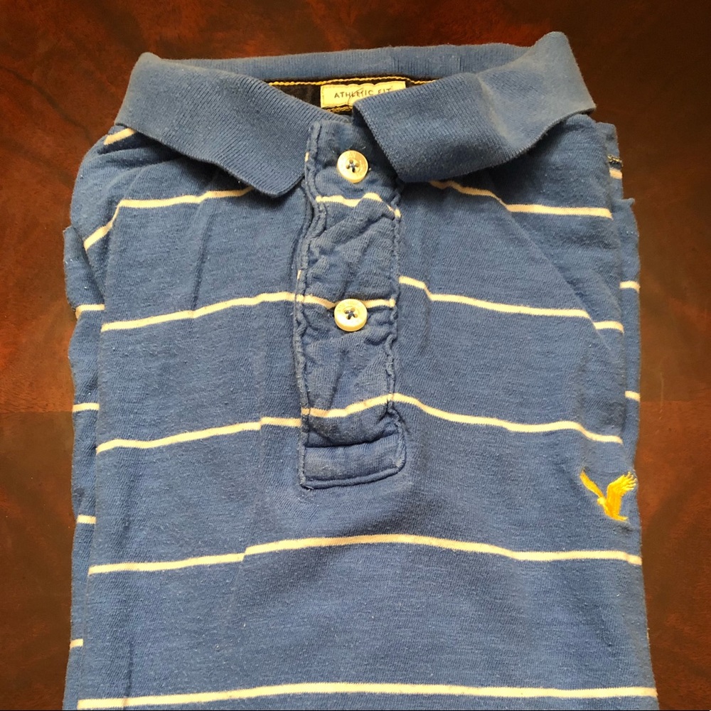 Blue American Eagle Polo